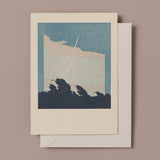 Letterpress Storm and Lightning Greeting Card