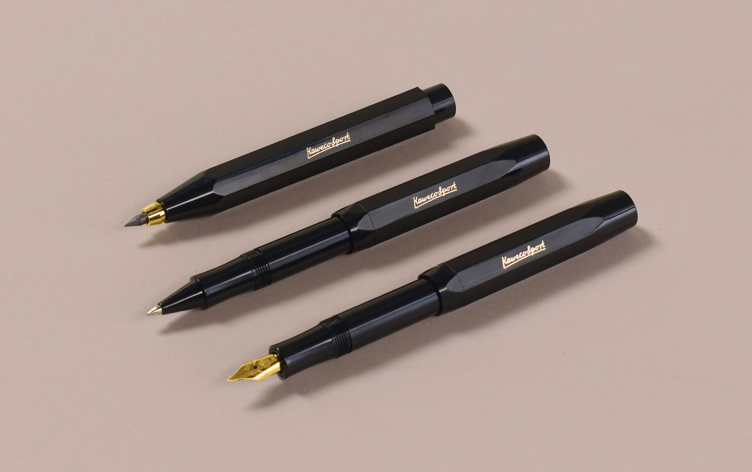 KAWECO CLASSIC SPORT Fountain Pen - Black – toolsofwriters