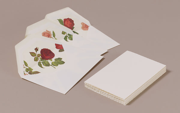10 Cards and Envelopes - Letter Writing Set "Roses"