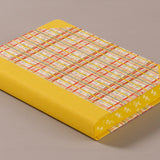 Extra-Thick "Composition Ledger" Chiyogami Notebook, Yellow Tartan