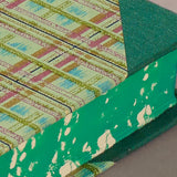 Extra-Thick "Composition Ledger" Chiyogami Notebook, Green Tartan