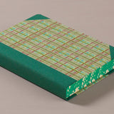 Extra-Thick "Composition Ledger" Chiyogami Notebook, Green Tartan