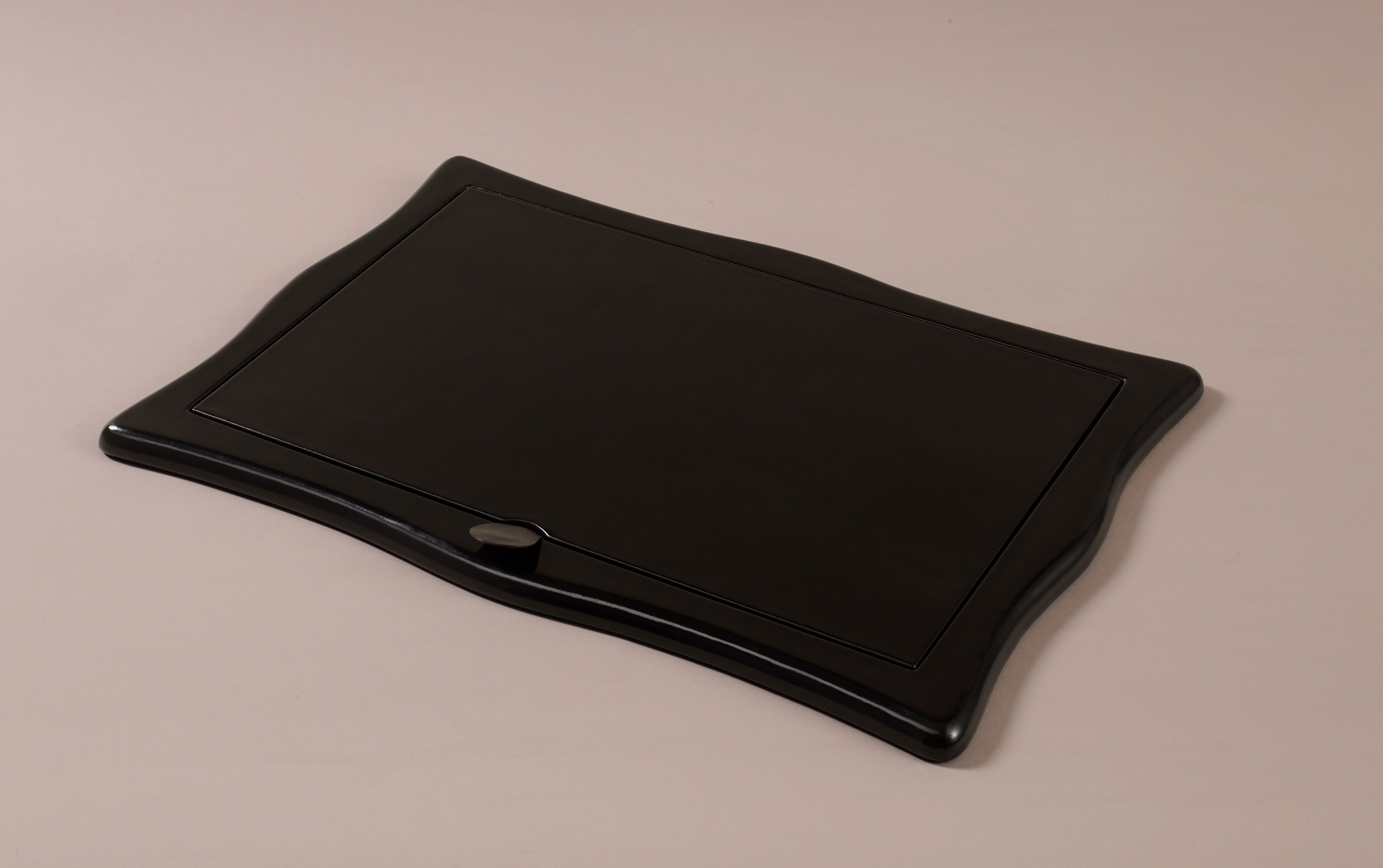 Luxury Black Leather Sottomani Desk Pad