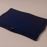 Luxury Blue Leather Sottomani Desk Pad