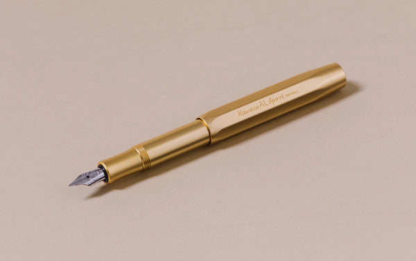 Matte Gold Kaweco Aluminium AL Sport Fountain Pen