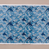 Katazome Silk Screen Print, Mountains