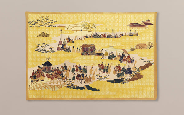 Full-Panel Chiyogami Silk Screen Print, Festival