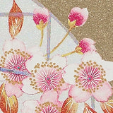 Gold Foil Window with Cherry Blossom Greeting Card