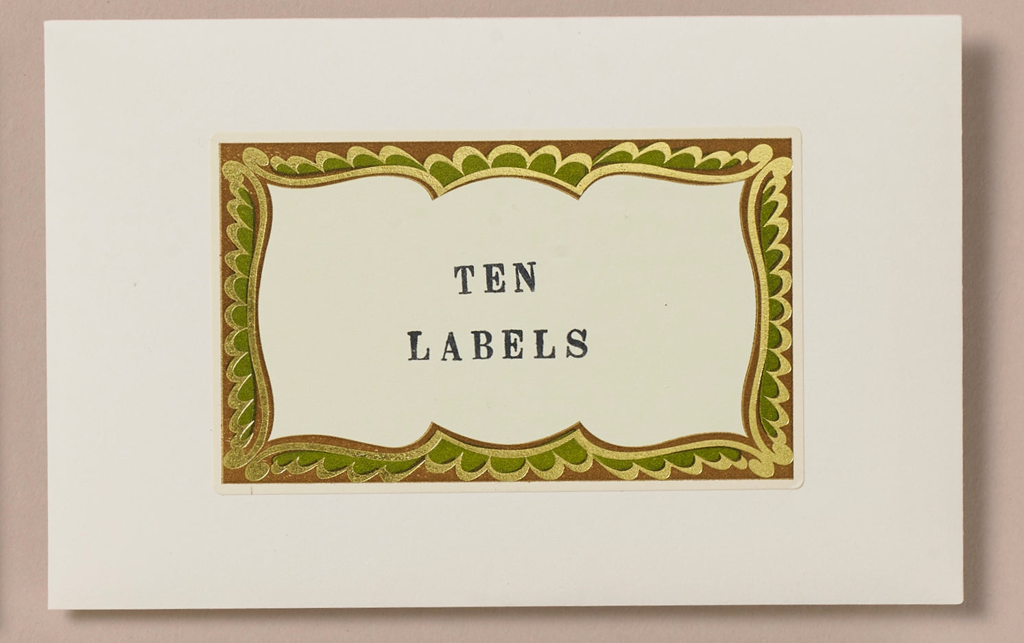 Choosing Keeping Gold Foiled Traditional Decorative Labels