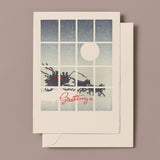Letterpress Sleigh Christmas Card