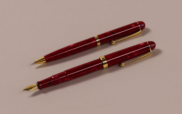 Ohnishi Seisakusho Red Marble Acetate 0.5mm Mechanical Pencil