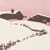 Letterpress Ski Lodge Greetings Christmas Card