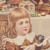 Embossed Die Cut Christmas Card, Victorian Christmas