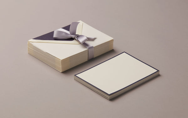 25 Cards & Envelopes - Letter Writing Set Cream/Blue