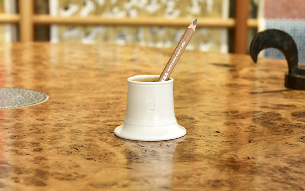 Steve Harrison Ceramic Desk Cup, No.92 White Porcelain