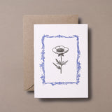 Letterpress Flower Greeting Card